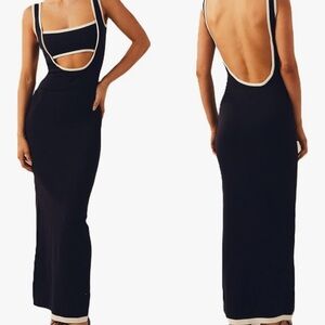 Backless maxi dress